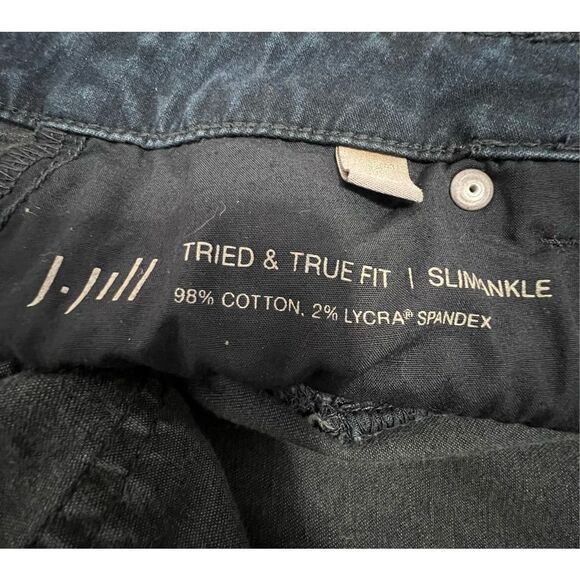 J.Jill Black Slim Ankle Length Straight Leg Jeans - Picture 4 of 5